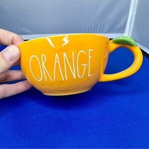 Rae Dunn Orange Slice shaped Juice Mug Tea Cup - Fruit Citrus Farmhouse Chic